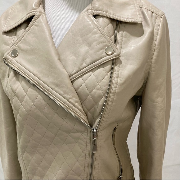 Vegan Leather style moto jacket size M - Picture 2 of 13